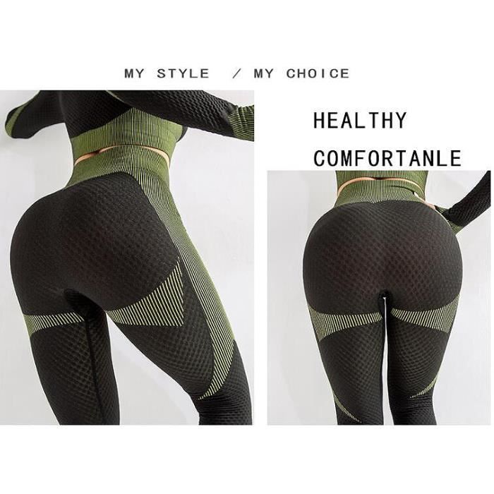 Pantalon de Sudation Femme Legging Butt Lift Legging Sans Couture