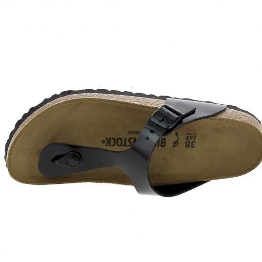 Birkenstock gizeh noir vernis best sale