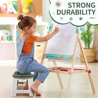 ACSTEP Acko Marchepied pliable portable en plastique 22,9 cm pour enfants, tabouret pliable antidérapant pour cuisine, salle de bain, chambre à coucher (Violet