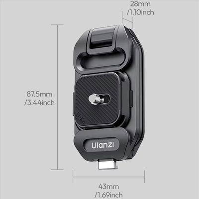Support Universel Pour Caméra D'action - Fixation Guidon Moto/vélo - Réglage 360° - Compatible GoPro, Insta360, DJI