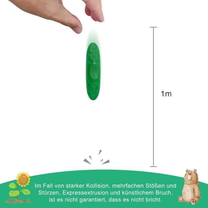 TinyGeeks 12 Crayon Bebe 12 mois + Forme Ergonomique Cacahuète + Crayons Non Toxiques pour