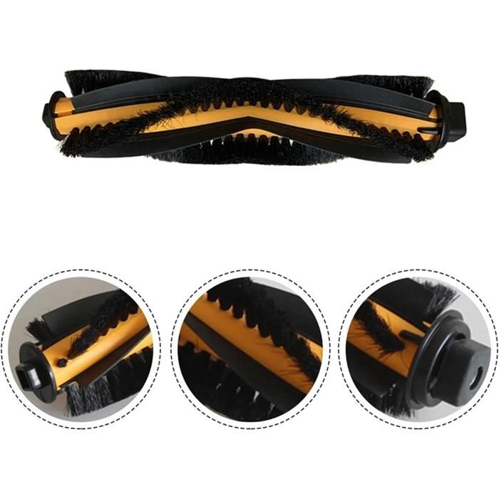 LICHIFIT Cepillo lateral principal de filtro HEPA, paño de fregona, peine de núcleo de agua para robot aspirador Mijia 1C, accesorios de repuesto