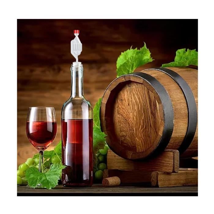 Lot De 3 Barboteurs 3 Pièces Pour Fermentation Maison – Idéal Vin, Bière, Choucroute, Kimchi – Étanchéité Parfaite Et Facile à Utiliser