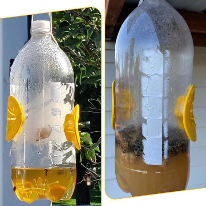 Imperméabiliser Piege A Frelon Asiatique Exterieur, Pack De 4 Naturel Reutilisable Piege Guepe Pas Besoin De Pulveriser Convient Au Jardin Au Balcon Et A La Terrasse 91590974