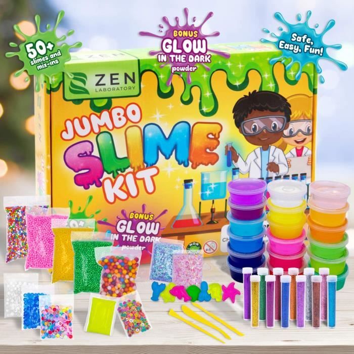 Kit Slime, Kit DIY de Fabrication de Slime, Slime Pas Cher pour Garçon  Fille – Suprême Brillance dans Le Noir - Kit de Slime Factory - Cdiscount  Jeux - Jouets