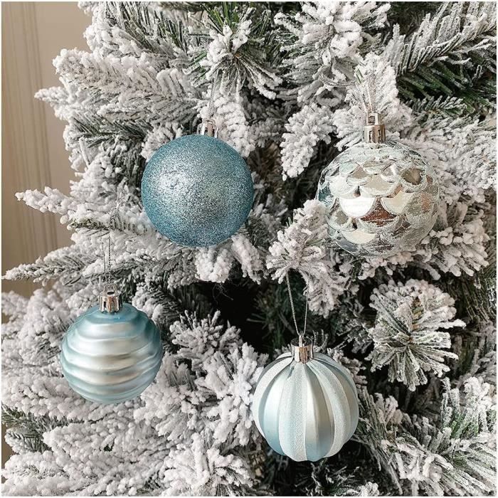 Artibetter Lot De 48 Mini Tambours Paillettes Sapin Noël - Décorations Suspension Festives Colorées