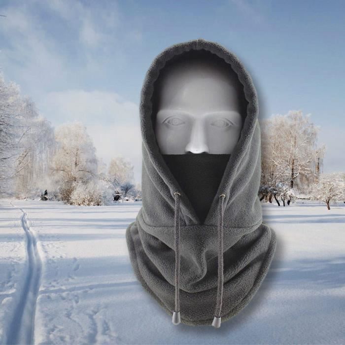 Masque de ski cagoule par temps froid pour hommes coupe-vent thermique