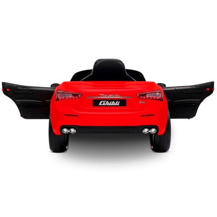 Maserati Ghibli Voiture Electrique pour Enfant Rouge 2 x 25W Marche avant et arriere Phares fonctionnels Musique Klaxon Cdiscount Jeux Jouets
