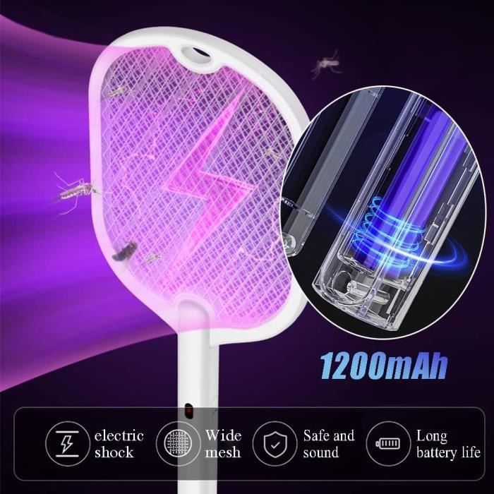 Raquette électrique Anti-moustiques TotalCadeau - Tue Mouches Et Insectes