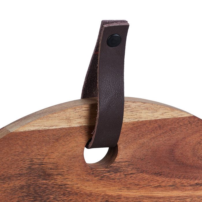 Planche à Découper Ronde En Bois Rimu Et Marbre - Fabriquée Main En Nouvelle-Zélande - Diamètre 18 Cm - Occasion