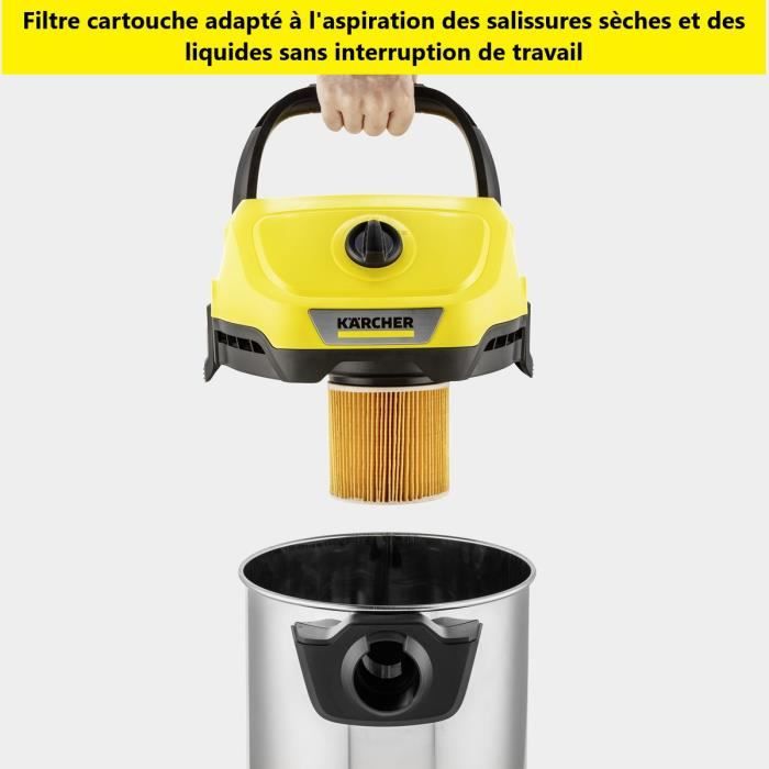 PARKSIDE® Aspirateur eau/poussière - 19,8L - 1300W - Aspirateur - Cuve inox  - | bol