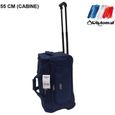 55 Cm Valise (CABINE) Bleu Sacs De Voyage Bagage A Main Roulettes Diplomat-0