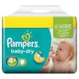 640 Couches Pampers Baby Dry taille 4+-0