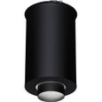 Elément droit de finition plafond inox/galva Noir pour poêle à bois - Hauteur 45 cm - diamètre : 230 pour diamètres de raccordeme...-0