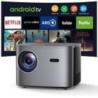 ZOOMCAT 【Netflix intégré】Vidéoprojecteur 4K Autofocus WiFi6 Bluetooth, Projecteur avec Android TV,26000 Lumens 1080P Full HD avec Zoom 50%