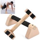 BRAND 2 Pcs Barre Parallele, 25cm Parallettes Avec Base Antidérapante, Poutre Gymnastique Push Up Calisthenics Yoga, Poignée Épaisse,