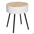 ATMOSPHERA CRÉATEUR D'INTÉRIEUR Table d'appoint coffre "Shiro" blanc D39cm - Atmosphera createur d'interieur