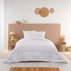 Couette été Ultra-légère 200x200cm pour Lit 1/2 personnes - Traitement rafraichissant COOL'IN - Enveloppe 100% Coton BLEU CALIN