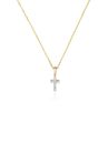 MES-BIJOUX.FR Pendentif Femme Croix Or Jaune et Diamant