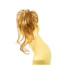 Chouchou Postiche Méché Blond Cuivré - Cheveux Synthétiques Bouclés - Taille M