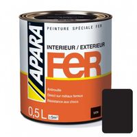 Peinture spéciale FER 0.5 litreNoir profond 0,5 litre Noir Profond