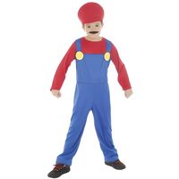 Déguisement Mario pour enfant - NO NAME - Personnage Fiction - Rouge - Blanc - Licence Mario