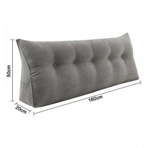 VERCART Grand Coussin de Lecture pour Chevet Tête de Lit, Gros Coussin de Canapé Long, Dossier