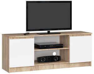MEUBLE TV Meuble TV AKORD - Chêne Sonoma - 140 cm - 2 portes