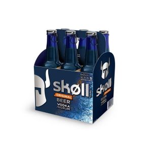 BIERE SKOLL Pack de 6 Bières aromatisées Tuborg 6° - 33 