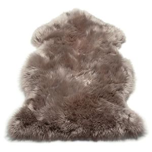 Reissner Lammfelle Housse de volant en peau de mouton bleu marine