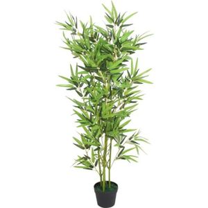 FLEUR ARTIFICIELLE Luxueux Magnifique-Plante artificielle Décor Maison Jardin Mariage avec pot Bambou 120 cm Vert