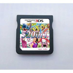 JEU NEW 3DS - 3DS XL 520 Games in 1 NDS Game Pack Card Super Combo Cartridge for Nintendo DS 2DS 3DS New3DS XL