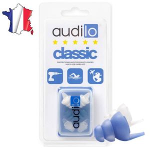 CASQUE - ANTI-BRUIT Bouchons d'oreilles Multi Usage - AUDILO Classic - 3 Paires: S/M/L - SNR 23dB - Réutilisables