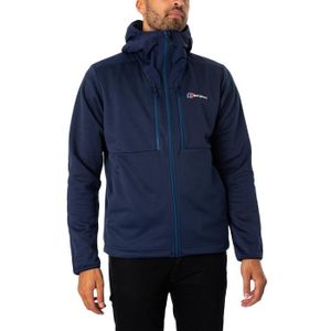 COUPE-VENT DE SPORT Veste de randonnée à capuche Reacon - Berghaus - Homme - Bleu - Manches longues - Respirant - Montagne