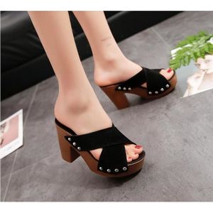 Talon compensé fermé devant new arrivals