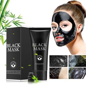 MASQUE VISAGE - PATCH Mxzzand Masque anti-comédons Masque dissolvant de points noirs, masque pelable au charbon de bois, masque hygiene visage Noir