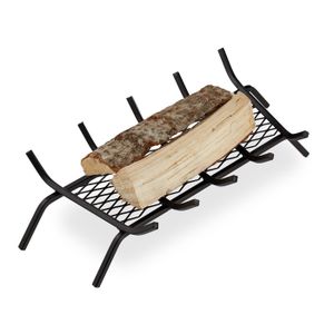 Petit Porte-bûches / Chenets En Fonte - Dimensions 35,5x27x32cm - Occasion