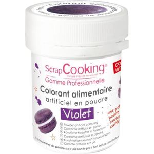 Colorant alimentaire Violet + Poudre alimentaire irisée dorée
