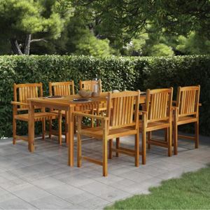 Ensemble table et chaise de jardin vidaXL Table de jardin 200x100x74 cm Bois d'acacia