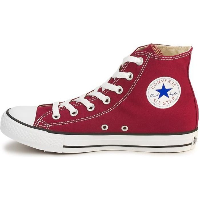 Converse haute blanche shop ecriture rouge