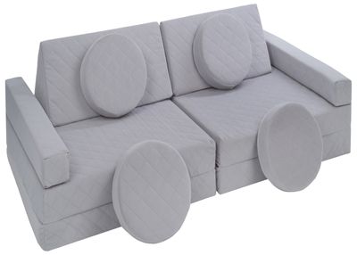 TTLIFE Canapé De Jeu Modulaire 14 Pièces Pour Enfants – Canapé Fort