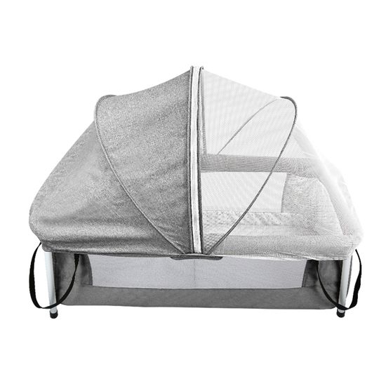 Lit Portable Bébé Blue Zeri – Léger, Pliable En 1 Sec – Avec Moustiquaire Et Auvent – Pour Voyage, Camping, Visites – De La Naissance à 12 Mois