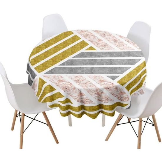 Nappe Rectangulaire Anti Tache (150 X 240 Cm) Alianor Bleue - Linge De