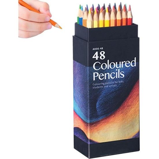 Black Widow Crayons De Couleur Noirs Pour Adultes – 24 Teintes Riches, Mélange & Superposition Faciles