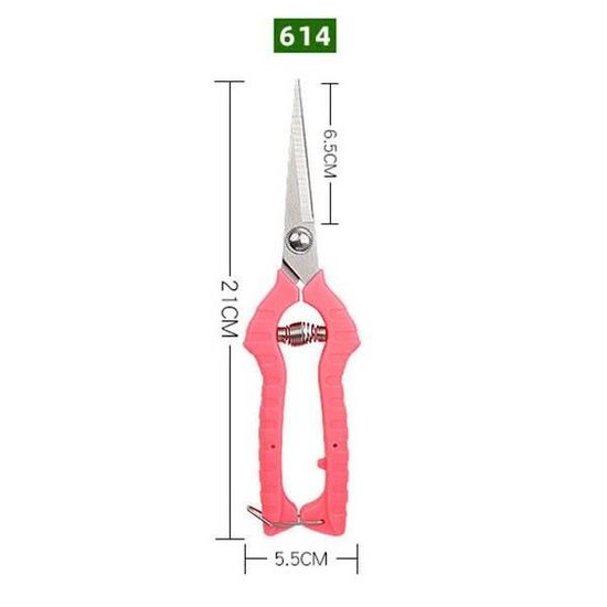 Roluxando Lot De 2 Ciseaux à Bonsaï, Récolte Et Plantes - Poignée Ergonomique Pour Fleurs, Jardin Et Cannabis - Lames Incurvées