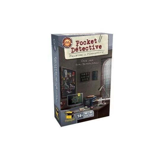 Pocket Detective - Meutre à l'Université - 14 ans - 1 min à 2 heures - 1 à 6 joueur(s)
