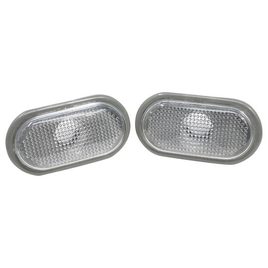 2 Clignotants Latéraux Blancs Gauche Droite - Compatibles Renault Opel Nissan