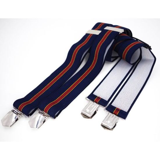 Bretelles Homme 6 Clips Élastiques et Ajustables - Style Y
