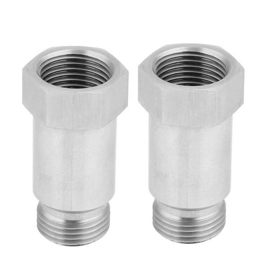 Rallonge De Sonde Lambda M18x1,5 - Acier Inox, 90°, Pour Supprimer Erreur Moteur Après Retrait Catalyseur, Lot De 3