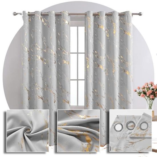 CHENMIAO Lot De 2 Rideaux 280 X 210 Cm Thermique Isolant Anti Froid Rideau Maison Cuisine Pour Chambre/Salon De Fenêtre, Doux Et Esthétiques, Décoration Maison, Bleu Foncé